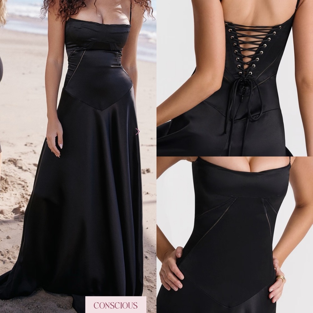 House of CB Black Annabella dress